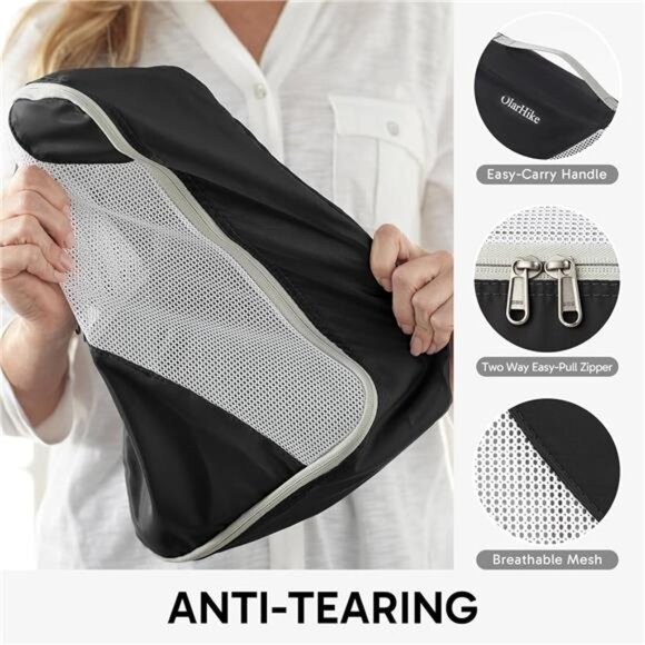 10 Set Sturdy Packing Cubes for Suitcases, Travel Essentials,Anti-Tear Stitching - Picture 4 of 7